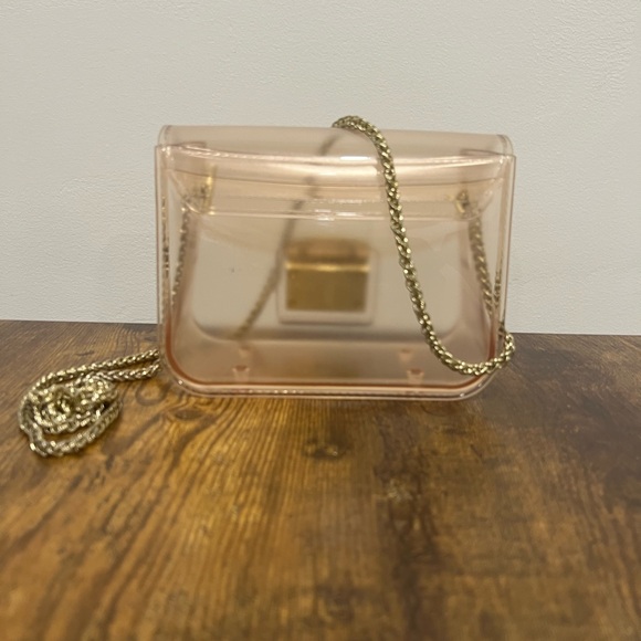 Cute See-Through Mini Bag with Golden Hardware - Picture 3 of 5